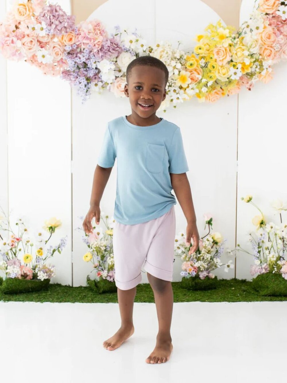 NWT Kyte Baby Harem Shorts in Wisteria (Light Purple) Size 2T